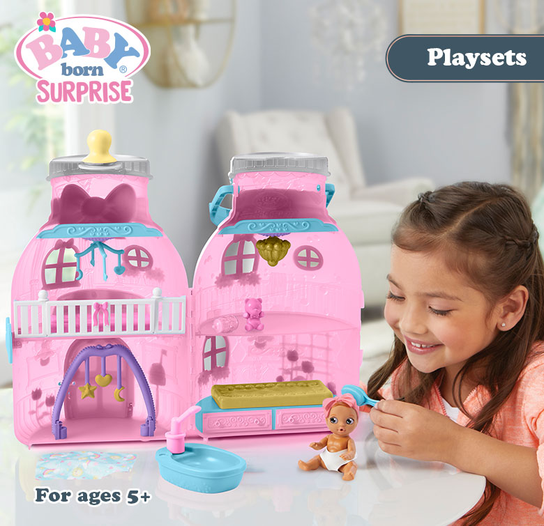 Baby Born Surprise Blooming Babies with 10+ Surprises and Color Change Doll  Playset 